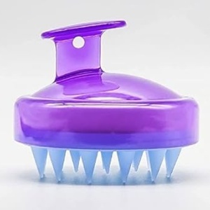 Perie pentru Masaj Capilar, Samponare si Curatare Scalp, Stimulare Crestere Par, Silicon - Img 2