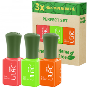 Set 3 oje semipermanente fara Hema, Colectia neon, 3 bucati - Img 1