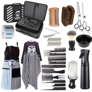 Set complet barber shop cu geanta frizerie, BarberBox, 15 piese - Img 1