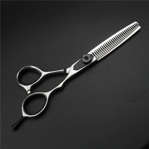 Set foarfeca tuns si foarfeca filat · Sword Cut · 10 piese · clipsuri metalice · pieptan carbon · husa depozitare · pelerina tuns · pamatuf frizerie · brici pentru filat parul. - Img 6