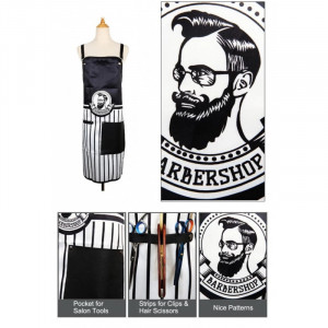 Set Frizerie Barbero cu Pelerina Manta, Sort Complementar si Pamatuf Frizerie Negru cu Rezervor - Img 5