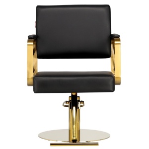Set Mobilier salon frizerie cu 3 scaune coafor, 1 scafa, 3 oglinzi Led cu Auriu, 3 ucenici - Img 5