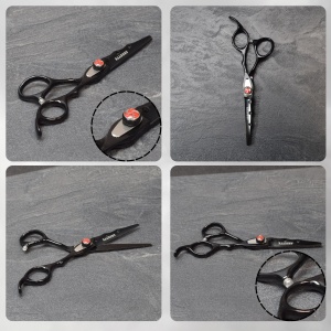 Set profesional frizerie & coafor complet - Jasper - pelerină, piepteni, clipsuri, pulverizator, foarfecă + husă - Img 3