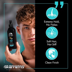 Spray de par texturizant - Gummy Professional Sea Salt Hair Spray, 250ml - Bucle Naturale, Volum și Finish Mat - Img 7
