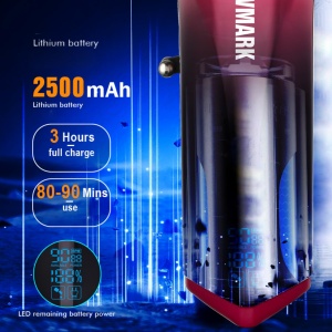 WMARK NG-9009 Mașină de tuns profesională – Motor 10.000 RPM, Lame DLC 5CR15, Baterie 2500 mAh, Red - Img 5