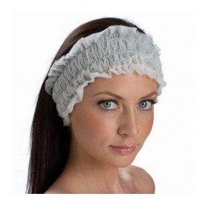 Bentite cosmetice de unica folosinta, elastice, protectie par, pentru salon, 10 buc