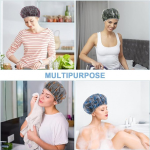 Casca de dus, impermeabila, tip boneta, multicolor, 1 buc - Img 3
