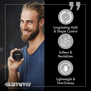 Ceară barbă și mustață Gummy 50ml – Fixare puternică, definire și styling profesional - Img 8