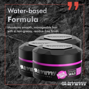 Ceară de păr - Gummy Professional Hair Styling Wax Extra Gloss Hold 150ml – Fixare Extra Puternică, Finish High-Gloss - Img 5