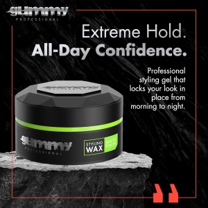 Ceară de păr - Gummy Professional Hair Styling Wax Matte Finish 150ml – Fixare Puternică, Finish Mat, Control Profesional - Img 3
