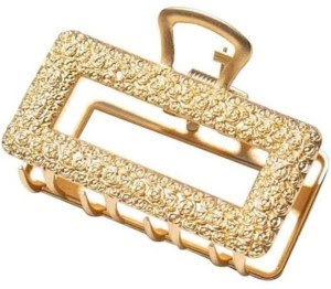 Cleste de par, metalic, gold, mediu, 4cm lungime