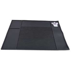 Covoras din cauciuc pentru organizare ustensile frizerie Ardette, antiderapant, 48X33cm - Img 3