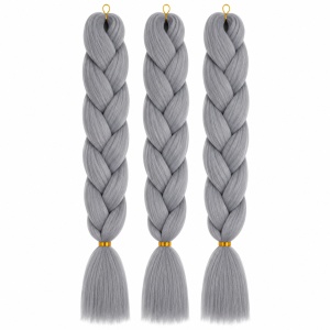 Extensie Păr Jumbo Braid Platinum Mist – Păr Sintetic Premium pentru Împletituri Afro - Img 2