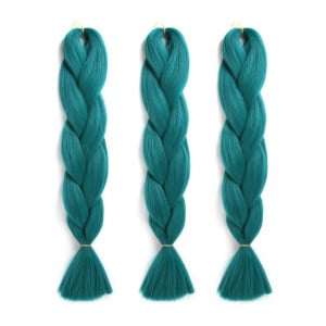 Extensii colorate pentru impletituri · verde inchis - Img 1