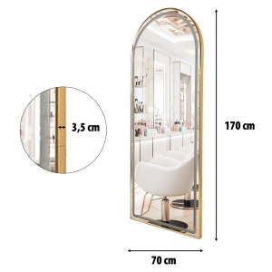 Mobilier frizerie complet Crystal cu scaun coafor, scafa, post de lucru și ucenic cosmetic - Img 4