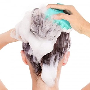 Perie pentru Masaj Capilar, Samponare si Curatare Scalp, Stimulare Crestere Par, Silicon - Img 3