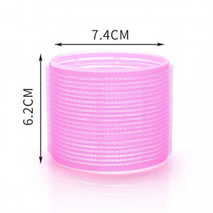 Set Bigudiuri cu arici, Extra Mari, pentru curtain bangs, 6 buc, 7.4 cm - Img 2