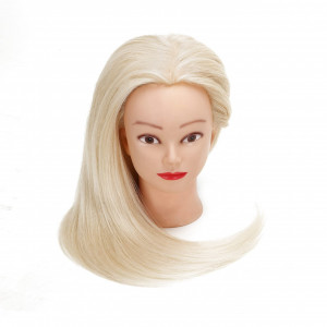 Set cap manechin cu par Blond, Petra, pentru frizerie coafor - Img 6