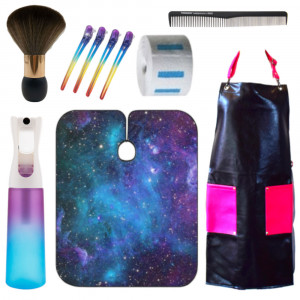 Set coafor complet cu 7 ustensile profesionale de frizerie SKYS5 - Img 1