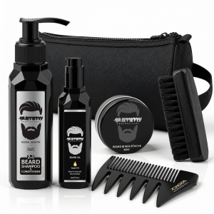 Set Grooming Îngrijire Barbă și Mustață Gummy – 6 Piese