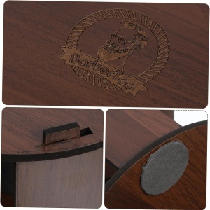 Suport frizerie pentru rola guler coafor, Lemn, 14X9cm - Img 8