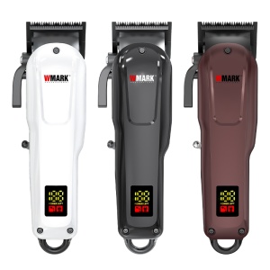WMARK NG-1001 – Mașină de tuns profesională fără fir, 6600 RPM, lamă Zero Overlap, baterie 2500 mAh, autonomie 300 min, neagra - Img 2