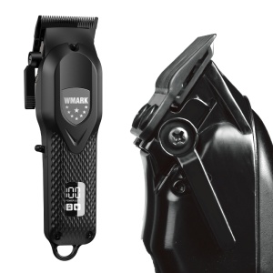 WMARK NG-119 – Mașină de tuns profesională Zero Gapped, 440C Stainless Steel, 7000 RPM, 240 min autonomie - Neagra - Img 3