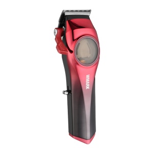 WMARK NG-9009 Mașină de tuns profesională – Motor 10.000 RPM, Lame DLC 5CR15, Baterie 2500 mAh, Red - Img 2