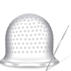 Cască pentru Șuvițe din Silicon cu Croșetă – Ideală pentru Realizarea Highlights și Vopsirea Părului