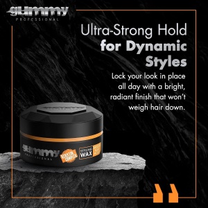 Ceară de păr - Gummy Professional Hair Styling Wax Bright Max Hold 150ml – Fixare Maximă, Strălucire Intensă, Complex cu Keratină - Img 5