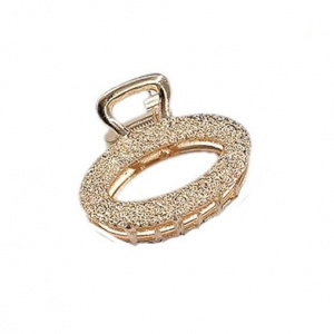 Cleste de par, metalic, auriu, mic, 2.5cm lungime
