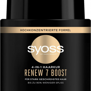 Masca de par, Syoss, Renew 7 Boost, pentru par uscat si deteriorat, 500ml - Img 1