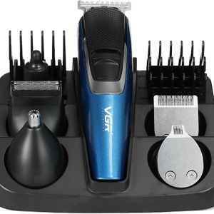 Masina de Tuns Fara Fir, VGR V172, 3W, 5 in 1, 13 Accesorii, Incarcare rapida, Albastra - Img 2