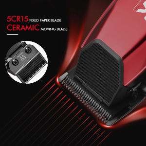 Mașină de Tuns Profesională WMARK NG-125 – 7500 RPM, Lame Inox 5Cr15 & Ceramică, Afișaj Digital, 8 Piepteni, Autonomie 150 min – Albastra - Img 6