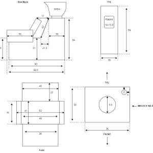 Mobilier frizerie complet cu 2 scaune frizerie, 2 oglinzi LED, scafa coafor, Talin - Img 3