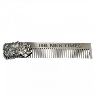 Pieptene barba metalic frizerie coafor Ardette, sterilizabil, model The Men Time - Img 4