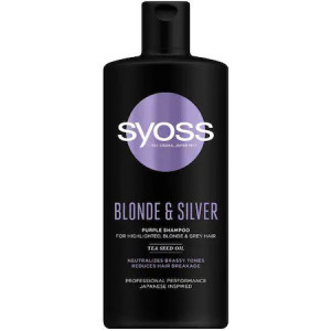 Sampon Syoss Blonde & Silver pentru par blond, argintiu sau cu suvite, 440 ml