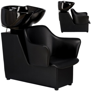 Scafa coafor profesionala, cu Bazin Ceramic, Neagra, Ruby - Img 6