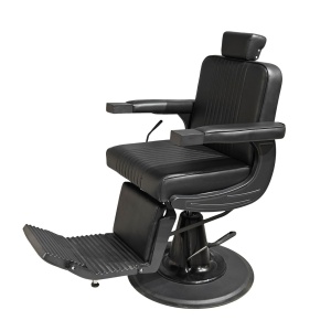 Scaun Frizerie Profesional Darren – Design Full Black și Performanță de Elită - Img 2