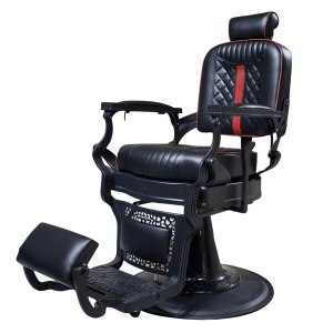 Scaun Frizerie Profesional Ronnie – Confort Premium și Stil Vintage/Modern