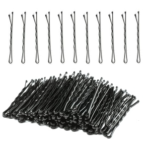 Set agrafe de păr profesionale negre – 500 g, mărimea 6, ondulate, pentru coafor