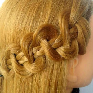 Set cap manechin cu par Blond Auriu, Maya, pentru frizerie coafor - Img 5