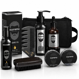 Set Îngrijire Barbă și Mustață Gummy – Kit Complet Grooming pentru Bărbați, 8 Piese - Img 2