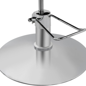 Set Scafa frizerie cu 2 scaune coafor, gri cu argintiu si 2 oglinzi frizerie silver LED - Img 4