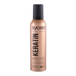 Spuma de par Syoss Keratin Mousse pentru fixare foarte puternica, 250 ml