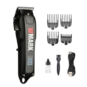 WMARK NG-1005 – Aparat de tuns profesional cu lamă 5CR15, motor puternic și autonomie extinsă, black