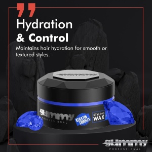 Ceară de păr - Gummy Professional Hair Styling Wax Hard Finish 150ml – Fixare Puternică, Finish Mat, Control Profesional - Img 3