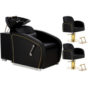Dotare salon Coafor cu 2 scaune frizerie si scafa profesionala, Astera - Img 1