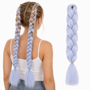 Extensie Păr Jumbo Braid Icy Blue – Păr Sintetic Premium pentru Împletituri Afro