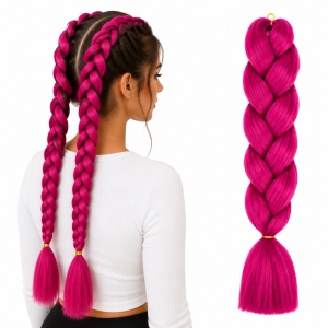 Extensii colorate pentru impletituri · roz
